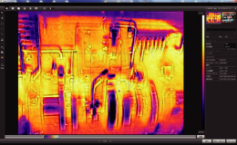 Example of temperature  distribution measurement (heat imaging camera)