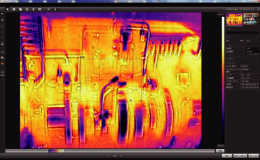 温度分布测定事例(热成像相机)